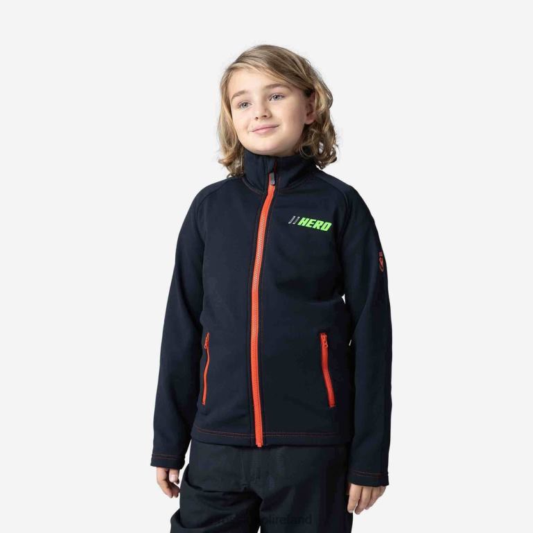 Rossignol Tops Boys Full-Zip Hero Clim Fleece Jacket Black 62R6R1141