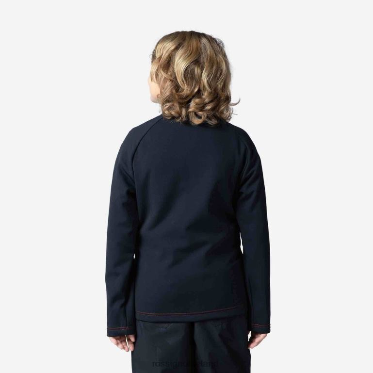 Rossignol Tops Boys Full-Zip Hero Clim Fleece Jacket Black 62R6R1141