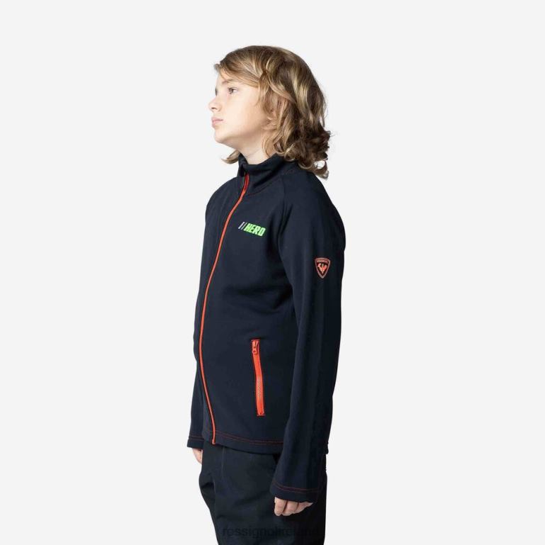 Rossignol Tops Boys Full-Zip Hero Clim Fleece Jacket Black 62R6R1141