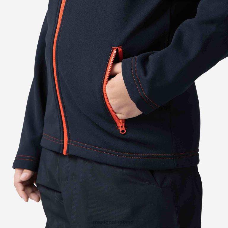 Rossignol Tops Boys Full-Zip Hero Clim Fleece Jacket Black 62R6R1141