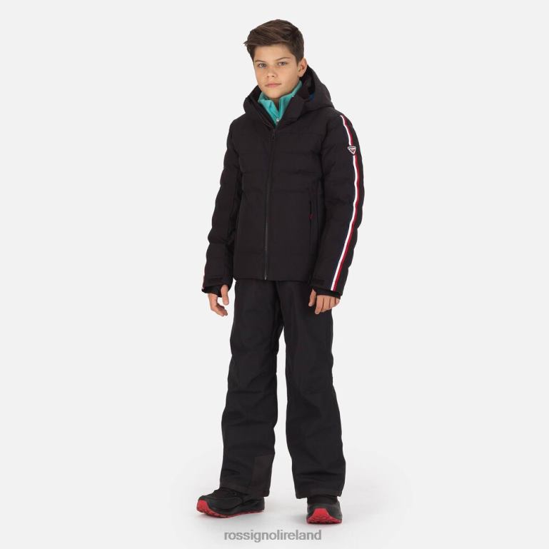 Rossignol Tops Boys Hiver Polydown Ski Jacket Black 62R6R1201