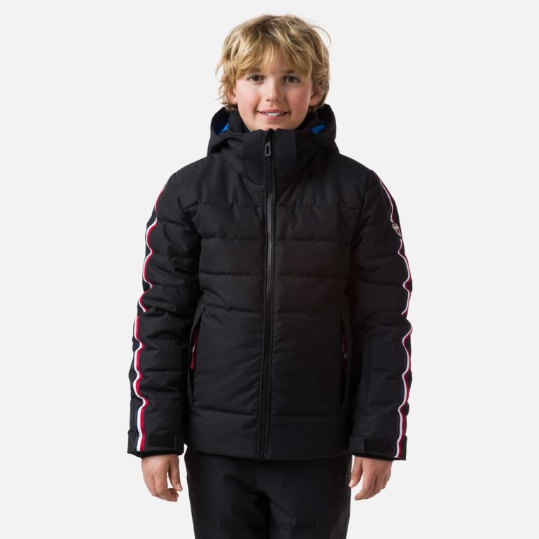 Rossignol Tops Boys Hiver Polydown Ski Jacket Black 62R6R1201