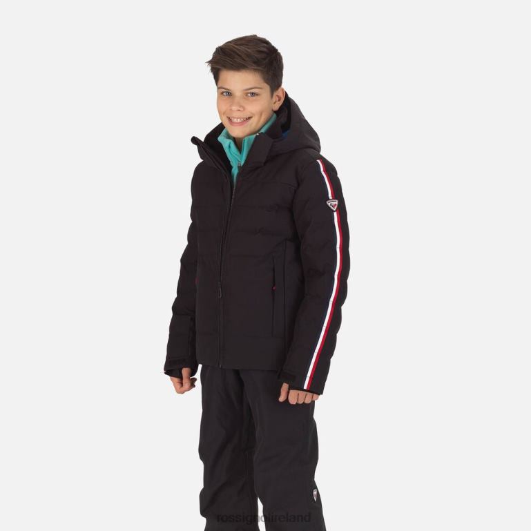 Rossignol Tops Boys Hiver Polydown Ski Jacket Black 62R6R1201