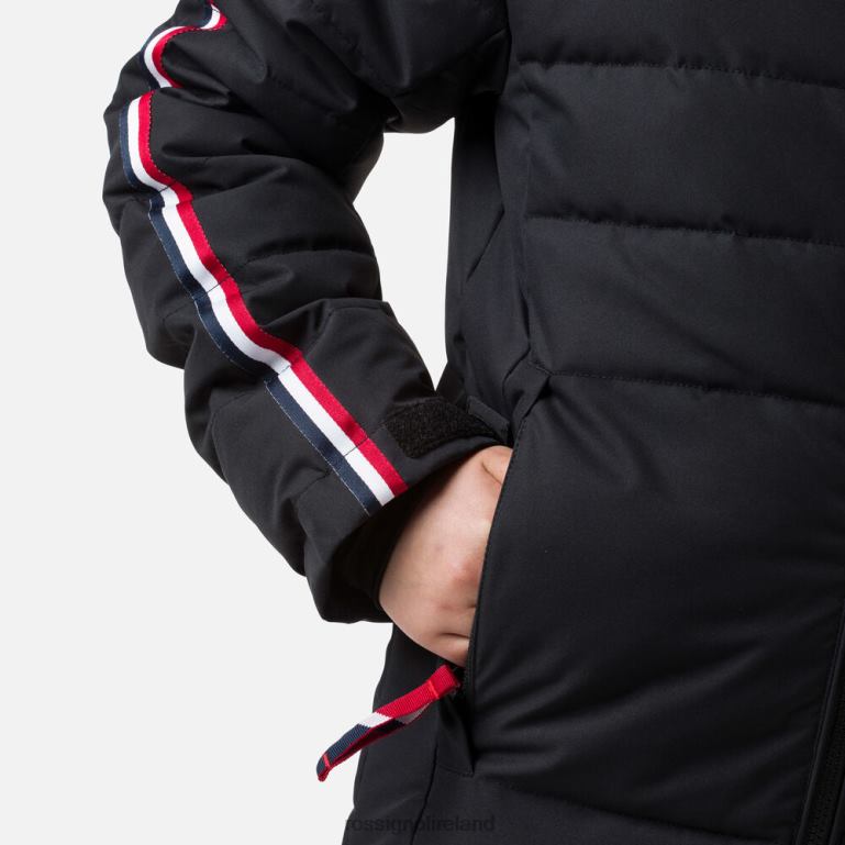 Rossignol Tops Boys Hiver Polydown Ski Jacket Black 62R6R1201