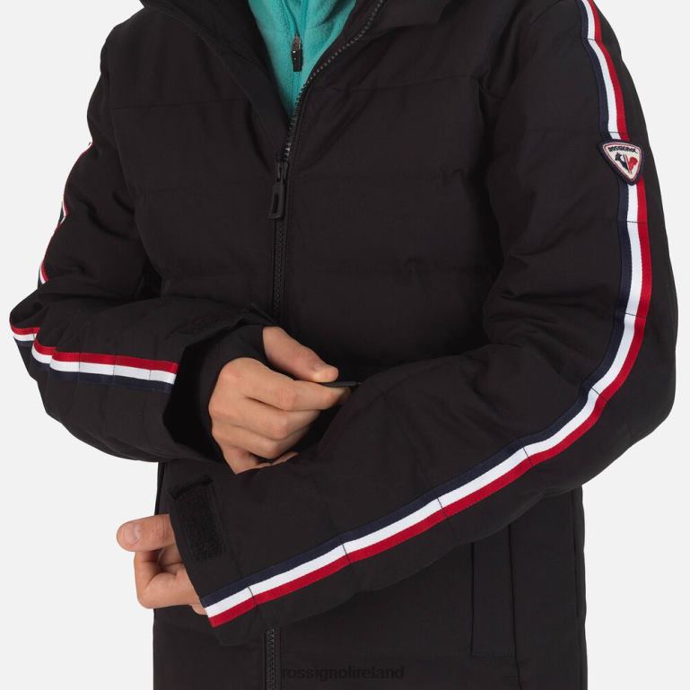 Rossignol Tops Boys Hiver Polydown Ski Jacket Black 62R6R1201