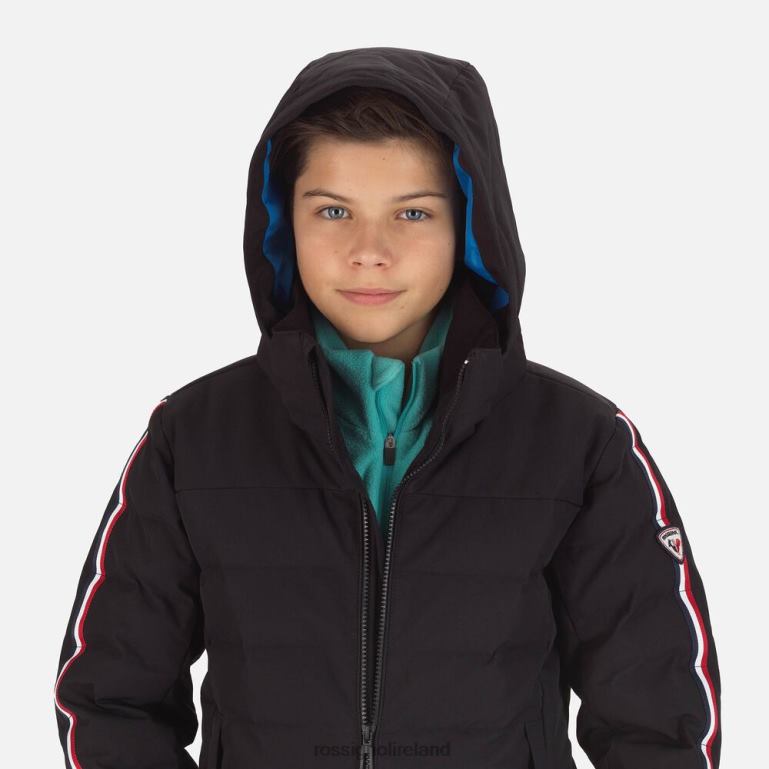 Rossignol Tops Boys Hiver Polydown Ski Jacket Black 62R6R1201