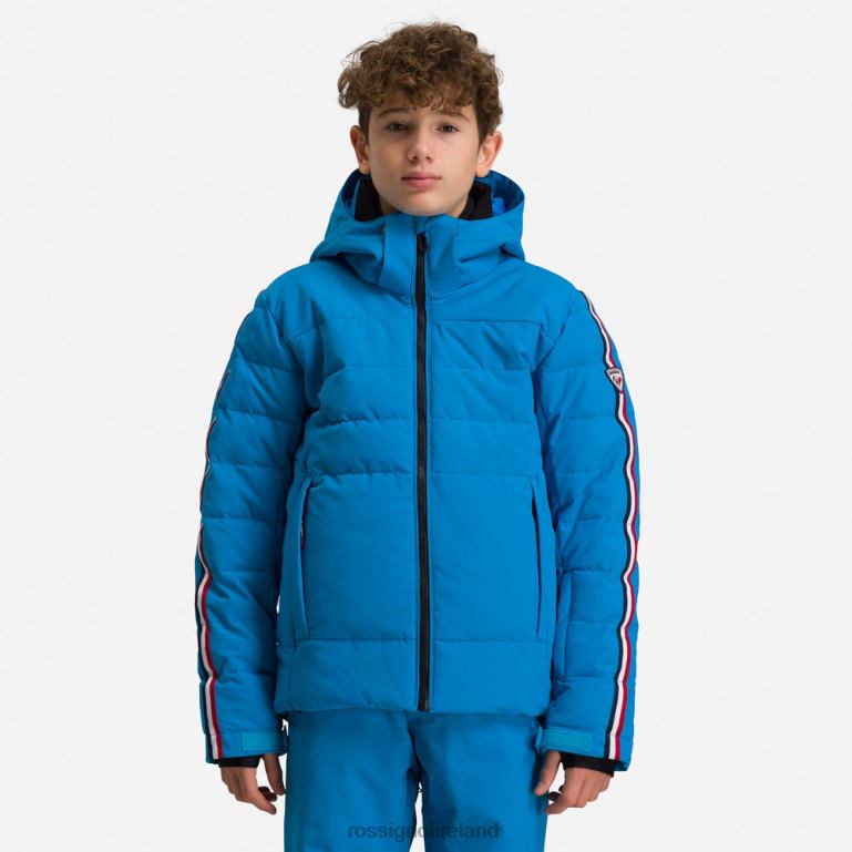 Rossignol Tops Boys Hiver Polydown Ski Jacket Blue 62R6R1231