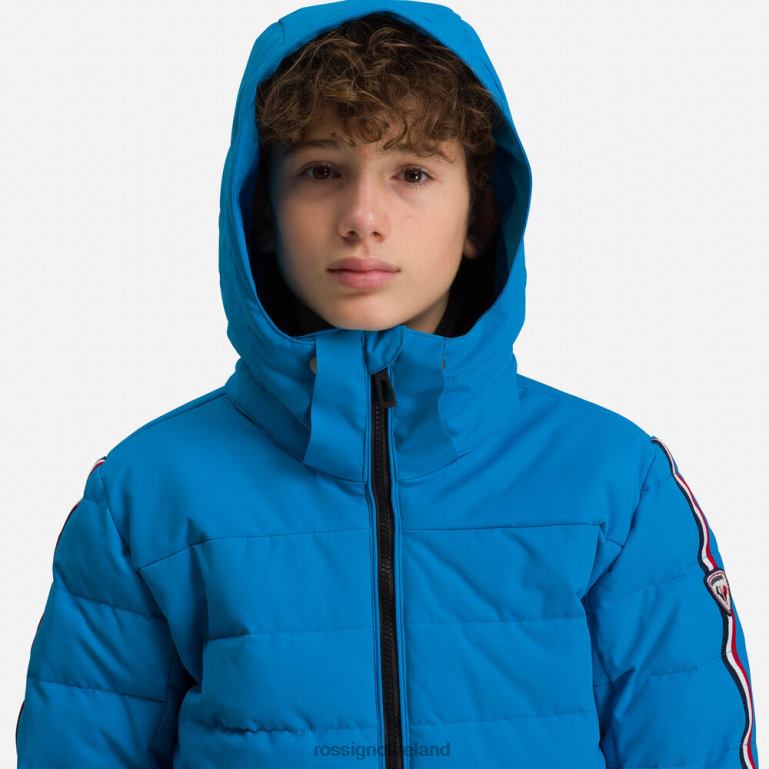 Rossignol Tops Boys Hiver Polydown Ski Jacket Blue 62R6R1231