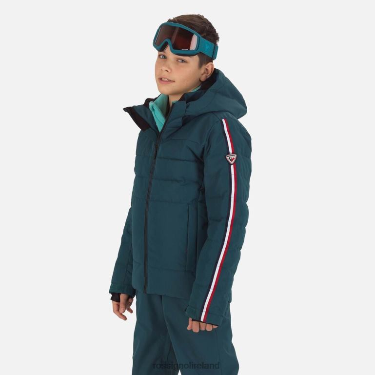 Rossignol Tops Boys Hiver Polydown Ski Jacket Deepteal 62R6R1167