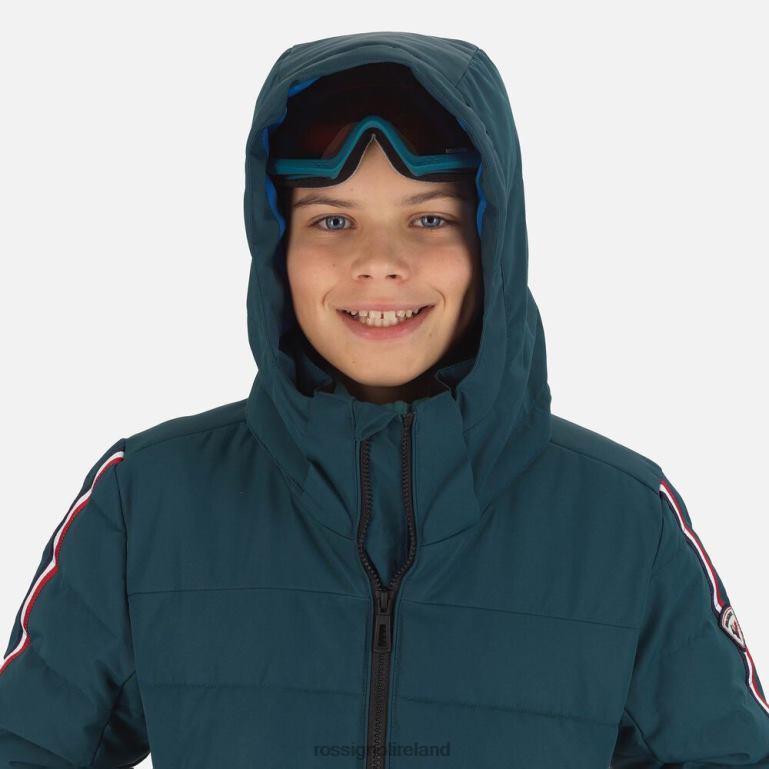 Rossignol Tops Boys Hiver Polydown Ski Jacket Deepteal 62R6R1167