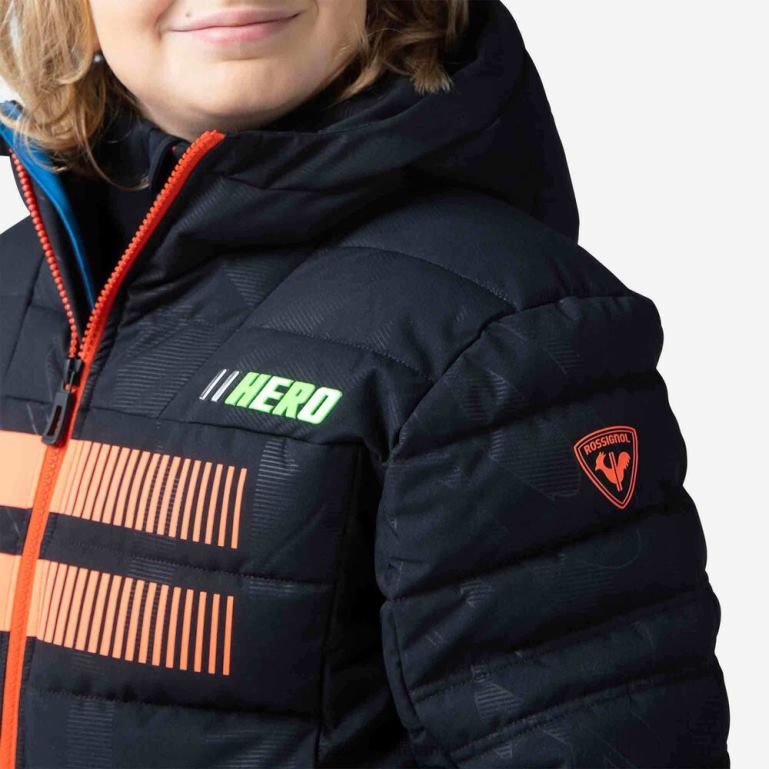 Rossignol Tops Boys Rapide Hero Ski Jacket Black 62R6R1222
