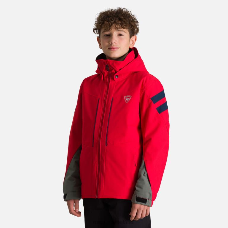 Rossignol Tops Boys Ski Jacket Sports Red 62R6R1234