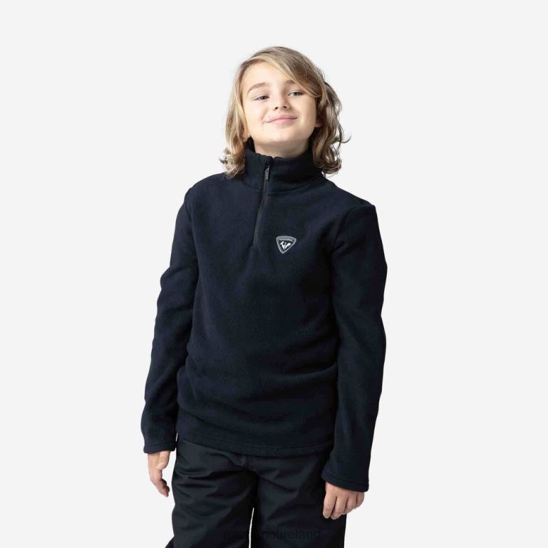 Rossignol Tops Boys Half-Zip Fleece Top Black 62R6R1142