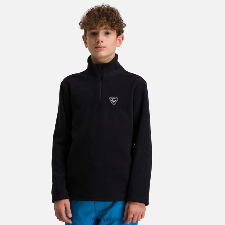 Rossignol Tops Boys Half-Zip Fleece Top Black 62R6R1142
