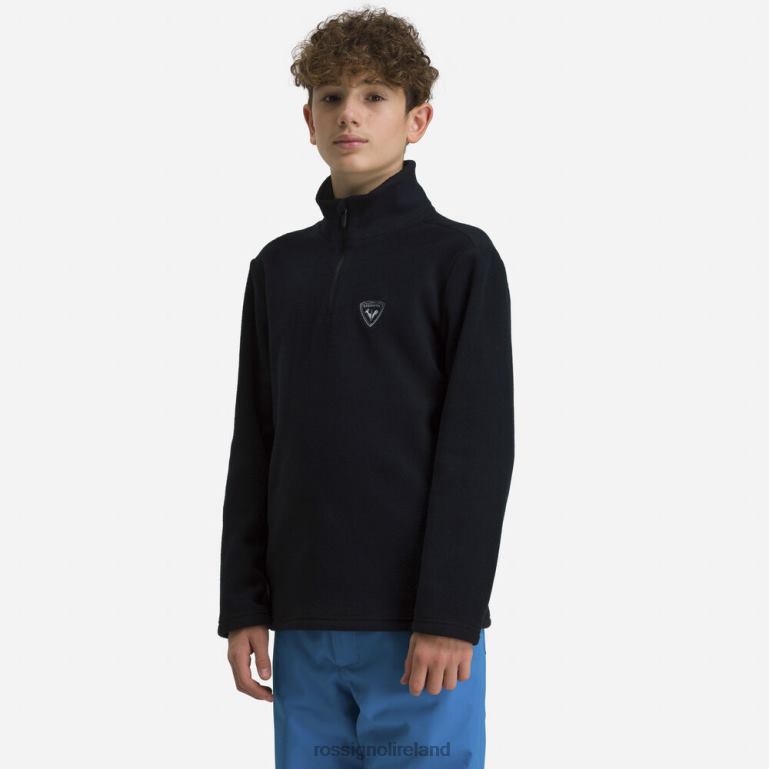 Rossignol Tops Boys Half-Zip Fleece Top Black 62R6R1142