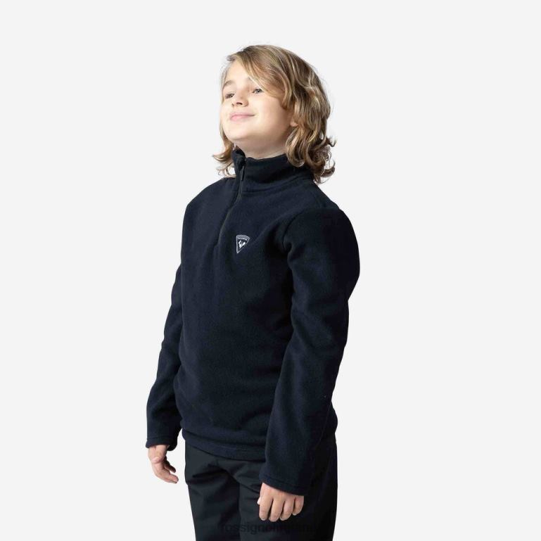 Rossignol Tops Boys Half-Zip Fleece Top Black 62R6R1142