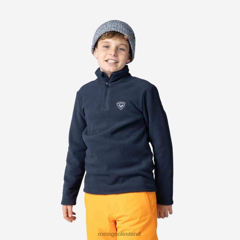 Rossignol Tops Boys Half-Zip Fleece Top Darknavy 62R6R1134