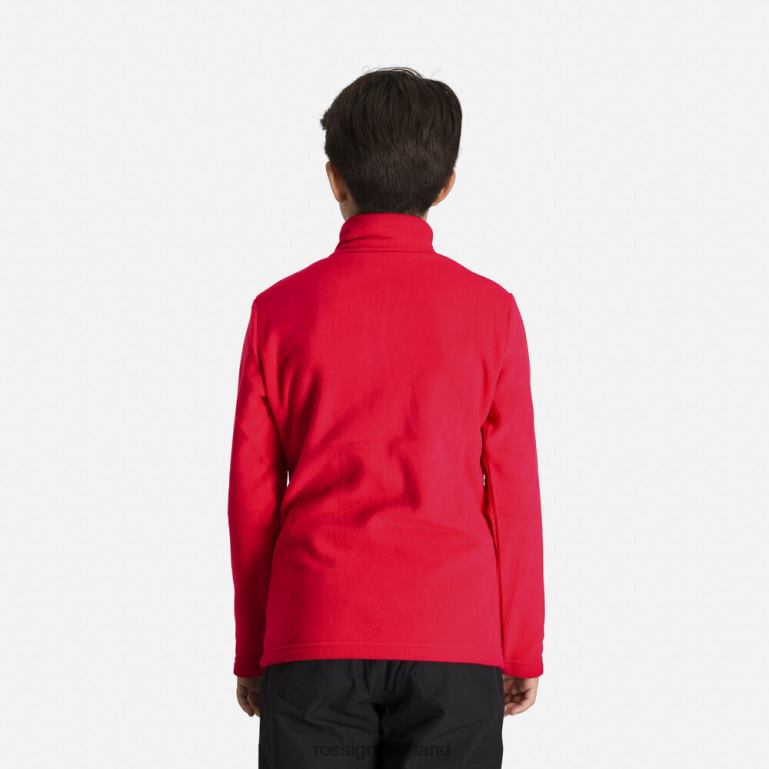 Rossignol Tops Boys Half-Zip Fleece Top Sportsred 62R6R1139