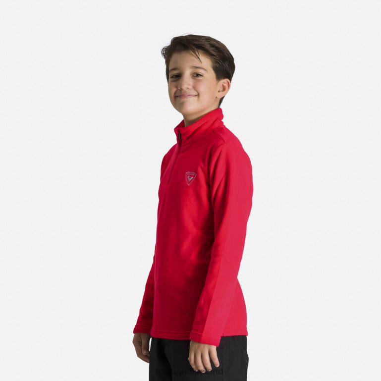 Rossignol Tops Boys Half-Zip Fleece Top Sportsred 62R6R1139