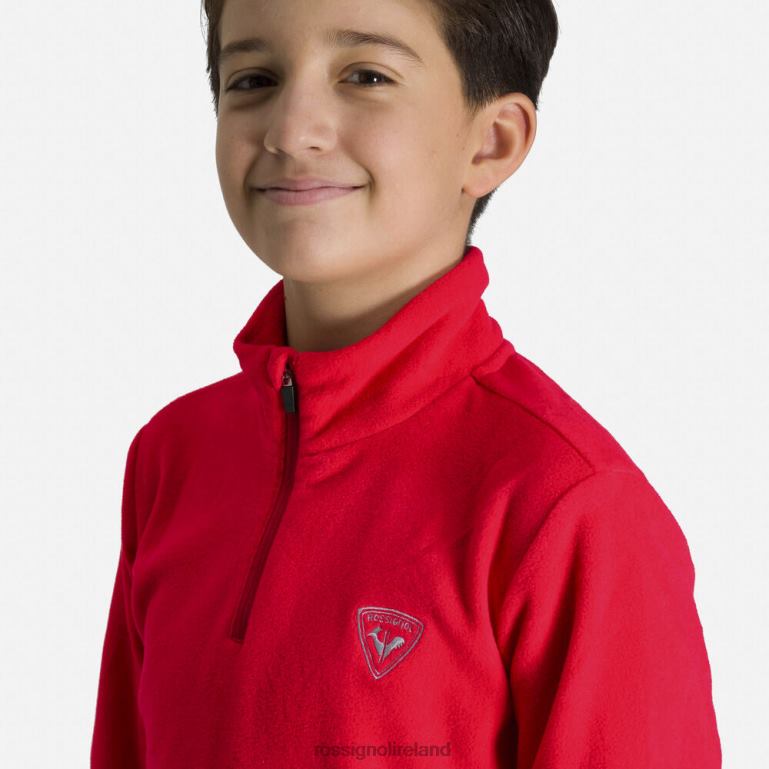 Rossignol Tops Boys Half-Zip Fleece Top Sportsred 62R6R1139