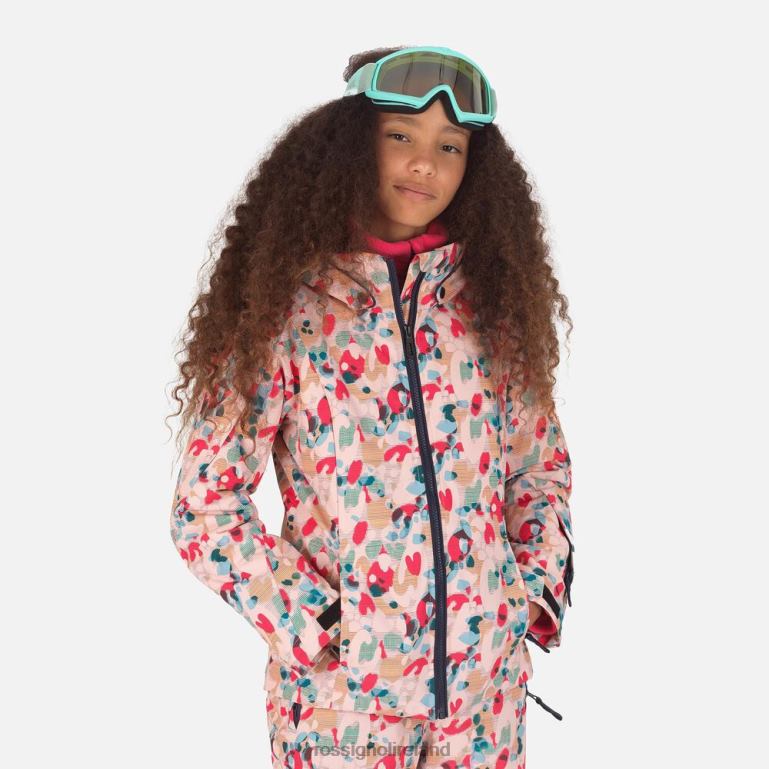 Rossignol Tops Girls Fonction Ski Jacket Pop Animalier 62R6R1178