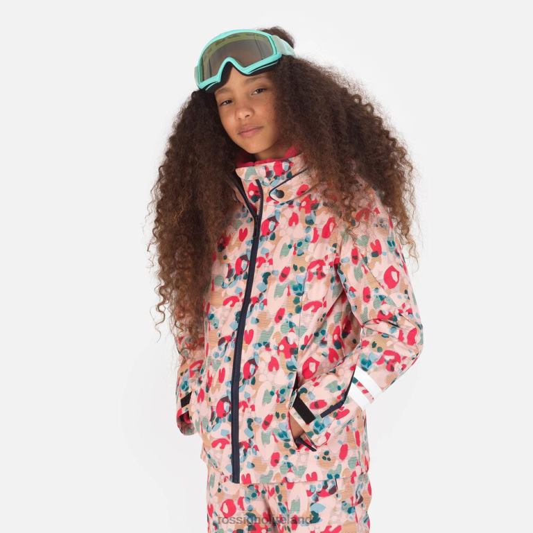 Rossignol Tops Girls Fonction Ski Jacket Pop Animalier 62R6R1178