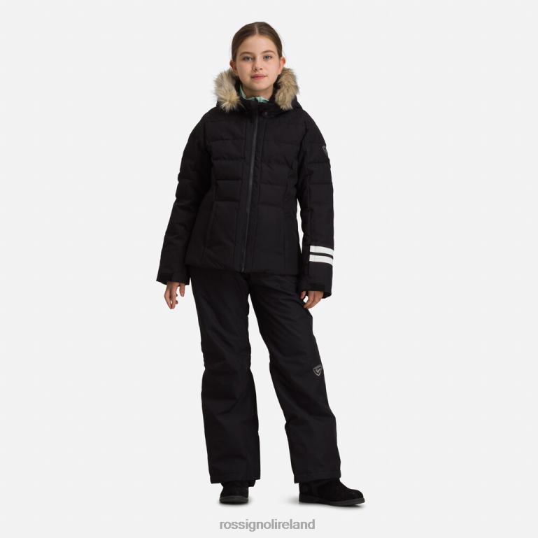 Rossignol Tops Girls Polydown Ski Jacket Black 62R6R1213