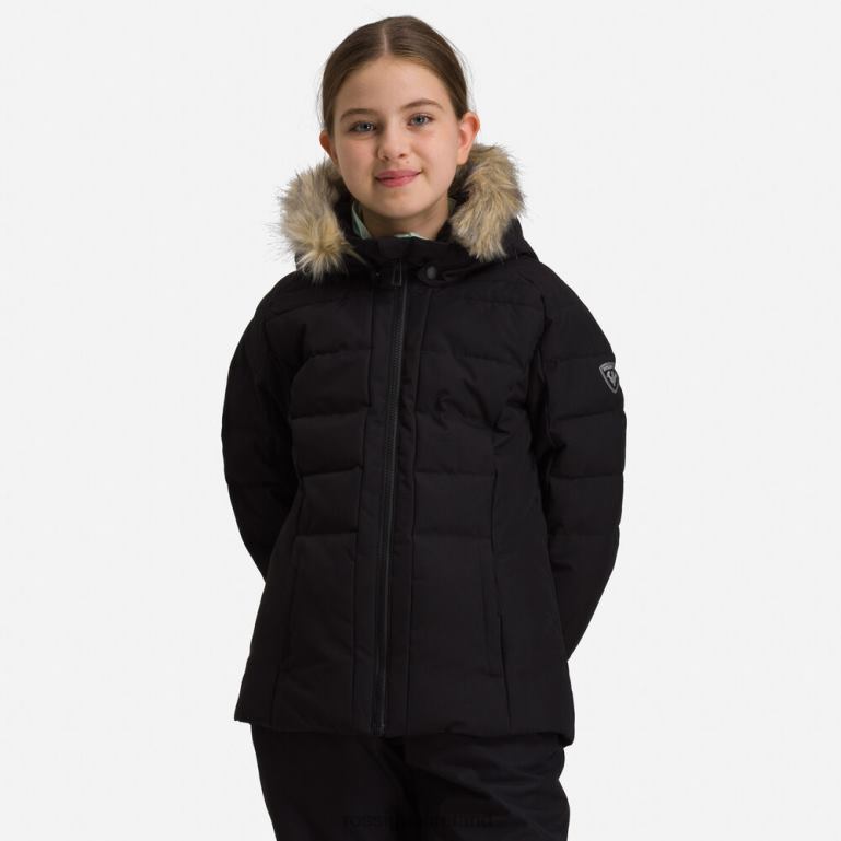 Rossignol Tops Girls Polydown Ski Jacket Black 62R6R1213