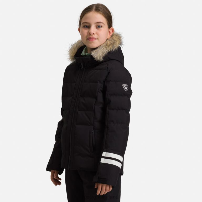 Rossignol Tops Girls Polydown Ski Jacket Black 62R6R1213