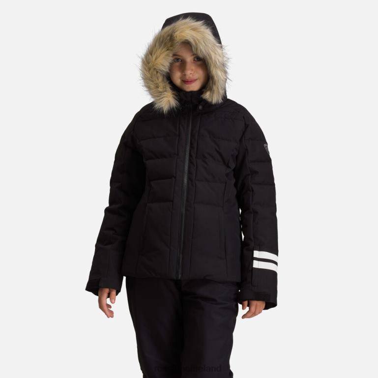 Rossignol Tops Girls Polydown Ski Jacket Black 62R6R1213