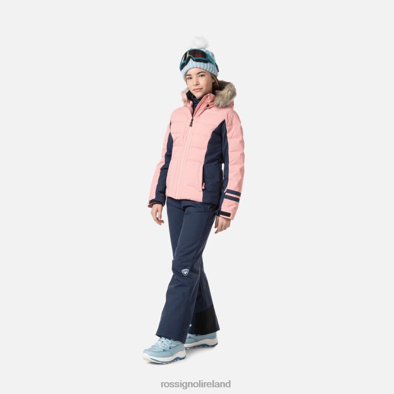 Rossignol Tops Girls Polydown Ski Jacket Cooperpink 62R6R1182