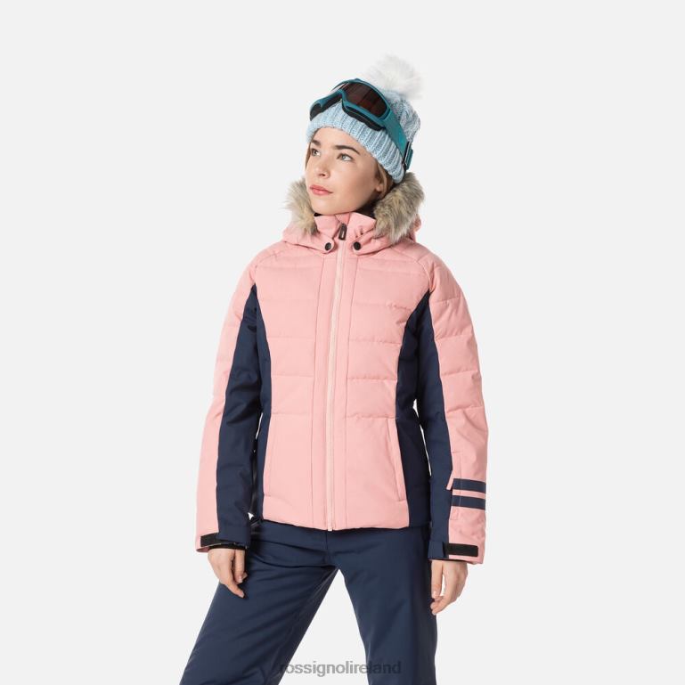 Rossignol Tops Girls Polydown Ski Jacket Cooperpink 62R6R1182