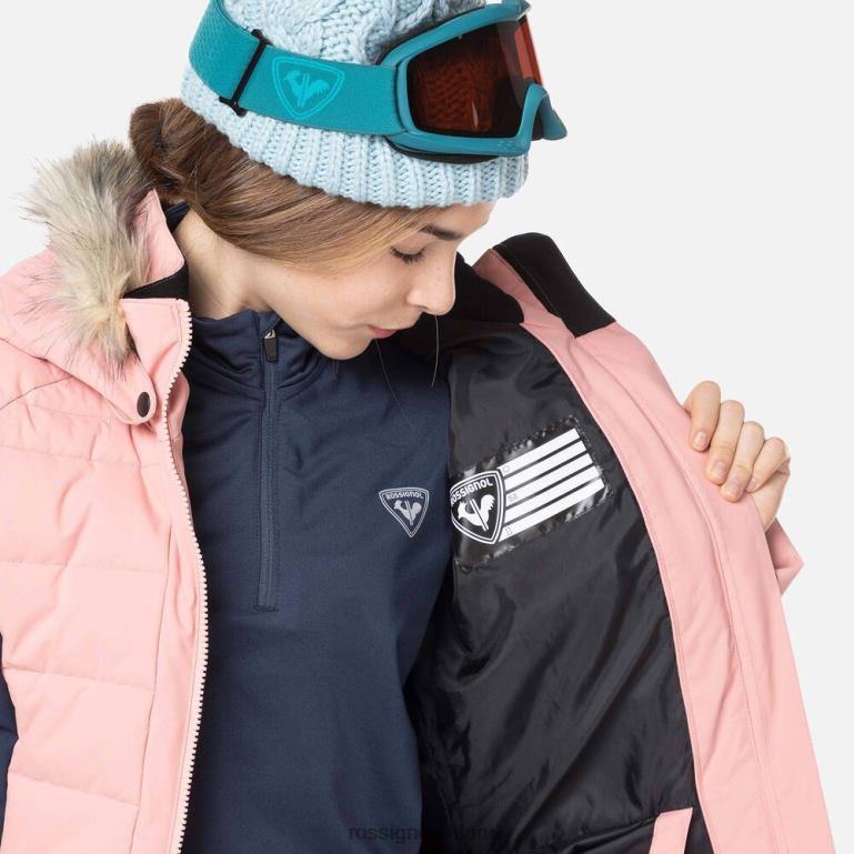 Rossignol Tops Girls Polydown Ski Jacket Cooperpink 62R6R1182