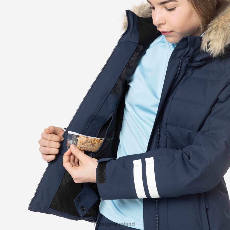 Rossignol Tops Girls Polydown Ski Jacket Darknavy 62R6R1175