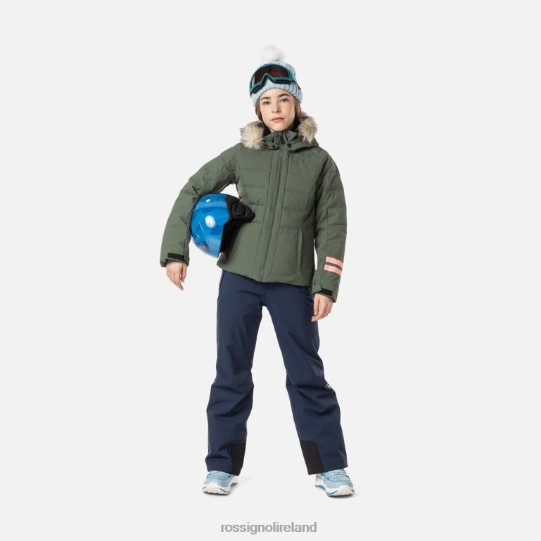 Rossignol Tops Girls Polydown Ski Jacket Ebonygreen 62R6R1184