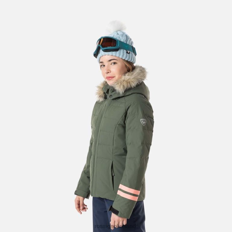 Rossignol Tops Girls Polydown Ski Jacket Ebonygreen 62R6R1184