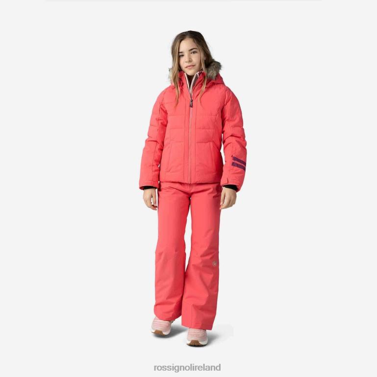 Rossignol Tops Girls Polydown Ski Jacket Pinklift 62R6R1228
