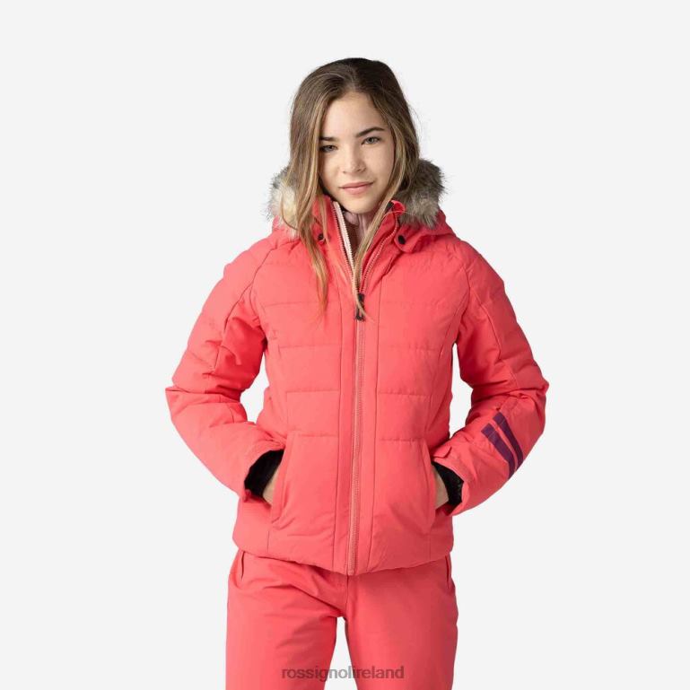 Rossignol Tops Girls Polydown Ski Jacket Pinklift 62R6R1228