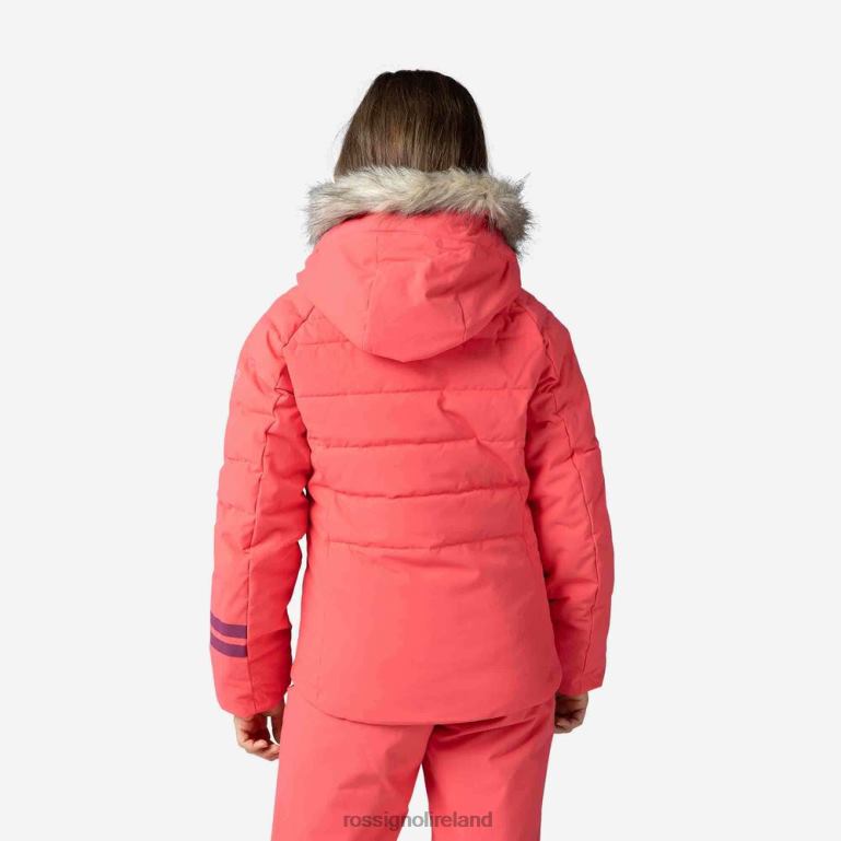 Rossignol Tops Girls Polydown Ski Jacket Pinklift 62R6R1228