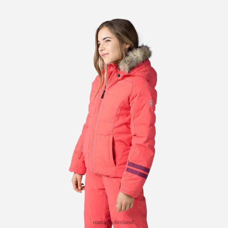 Rossignol Tops Girls Polydown Ski Jacket Pinklift 62R6R1228