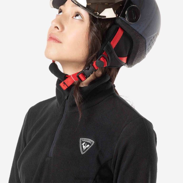 Rossignol Tops Girls Half-Zip Fleece Black 62R6R1137