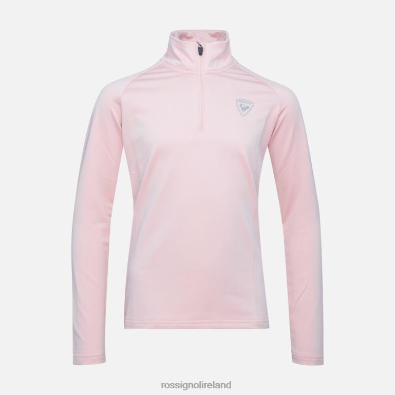 Rossignol Tops Girls Half-Zip Stretch Fleece Midlayer Powderpink 62R6R1146