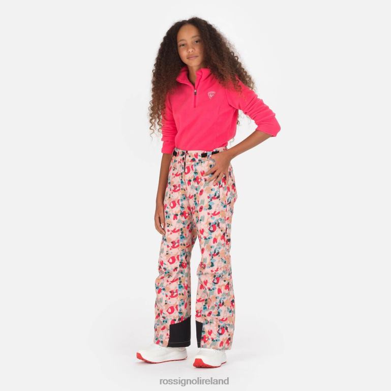 Rossignol Bottoms Girls Print Ski Pants Pop Animalier 62R6R1237