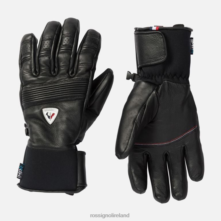 Rossignol Accessories Men Retro Leather Waterproof Gloves Black 62R6R680