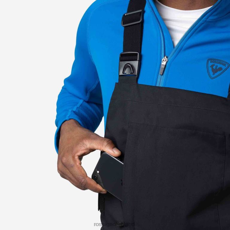 Rossignol Bottoms Men Relaxed Bib Pants Black 62R6R227