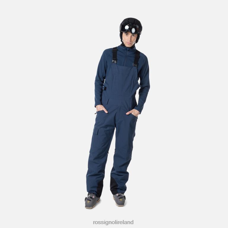Rossignol Bottoms Men Relaxed Bib Pants Darknavy 62R6R363