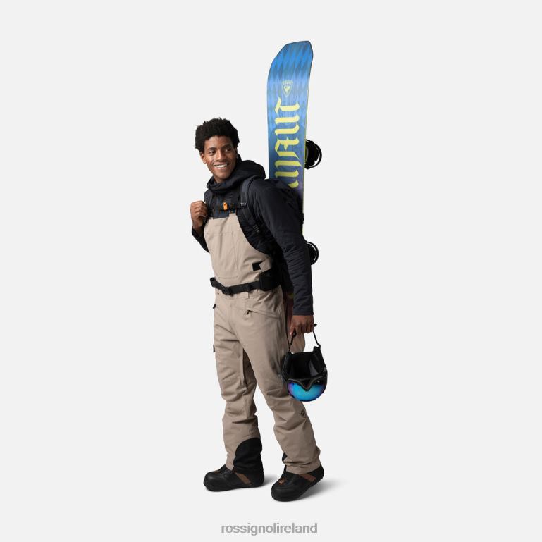 Rossignol Bottoms Men Relaxed Bib Pants Dune 62R6R388