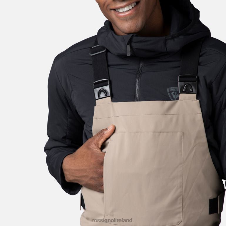 Rossignol Bottoms Men Relaxed Bib Pants Dune 62R6R388