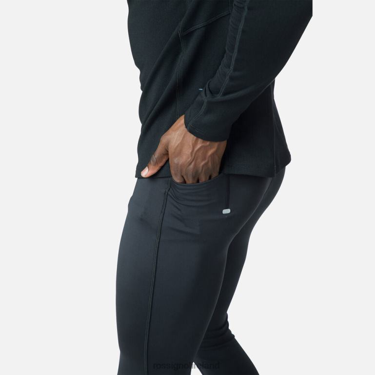 Rossignol Bottoms Men Lightweight Breathable Running Tights Black 62R6R446