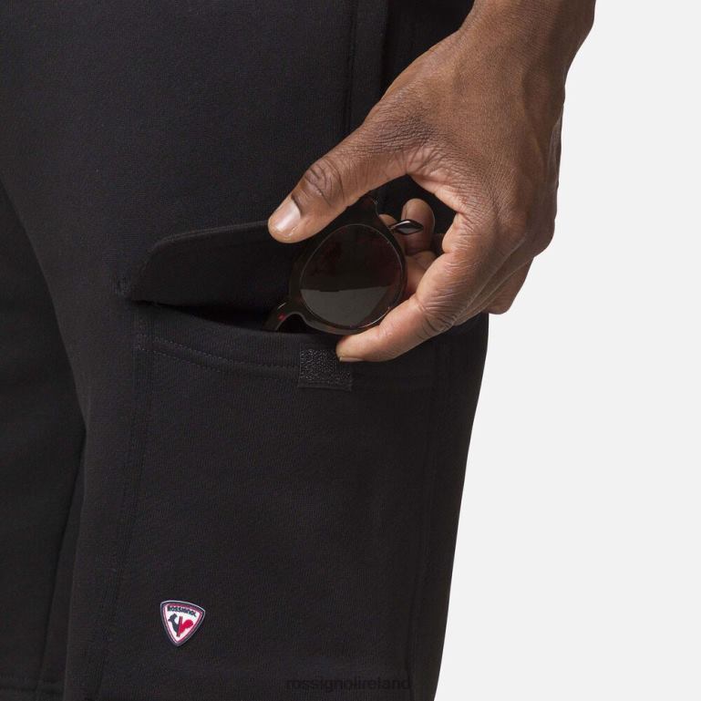 Rossignol Bottoms Men Cotton Comfortable Shorts Black 62R6R104